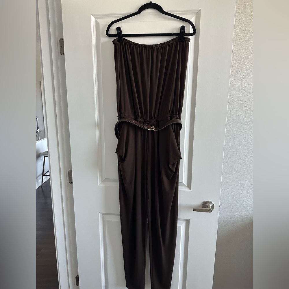 Michael Kors strapless jumpsuit